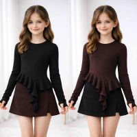 Купить Юбка-шорты Karolina KR552 brown на obuv-plus.com.ua