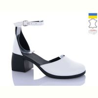 Купить Босоножки Sali 1122 білий чор-п. на obuv-plus.com.ua