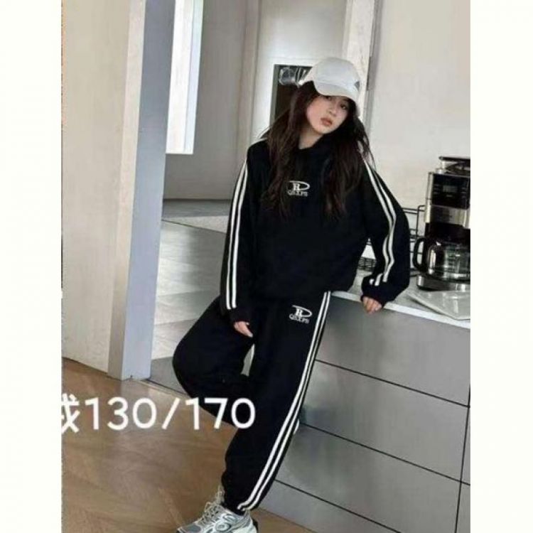 Купить Костюм спорт Delfinka 5022 black на obuv-plus.com.ua