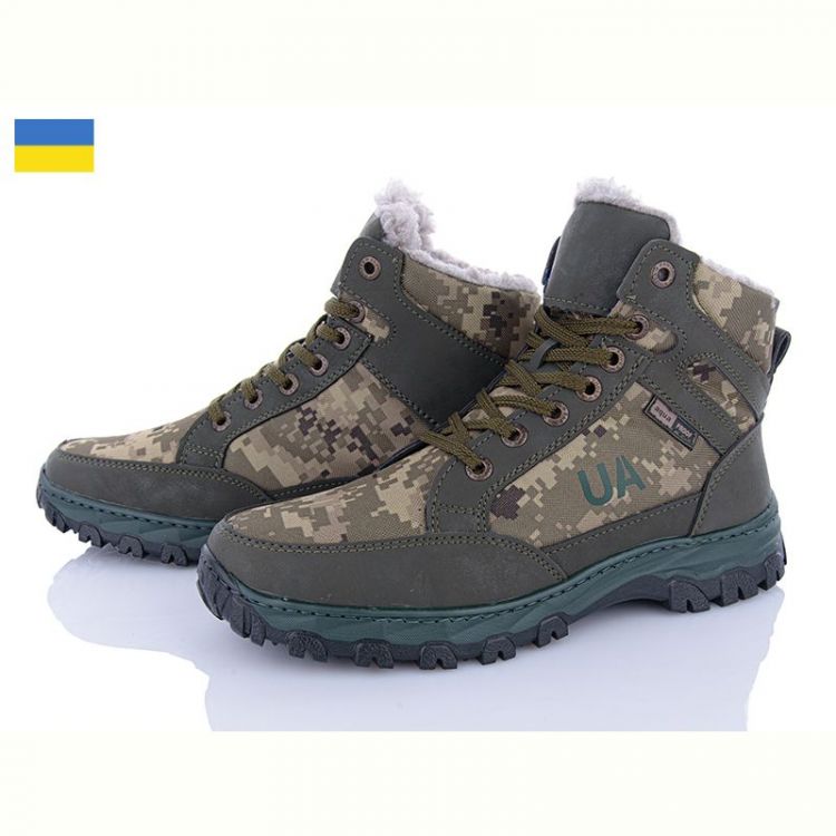 Купить Кроссовки Lvovbaza Sigol Б9 хутро хакі на obuv-plus.com.ua