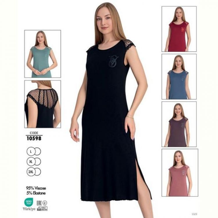 Купить Ночнушка Cotpark 10598 d.pink на obuv-plus.com.ua