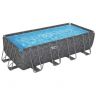 Купить 561JZ Каркасний басейн Bestway Grey (671х132 см) з пісочним фільтром, тентом і сходами на obuv-plus.com.ua