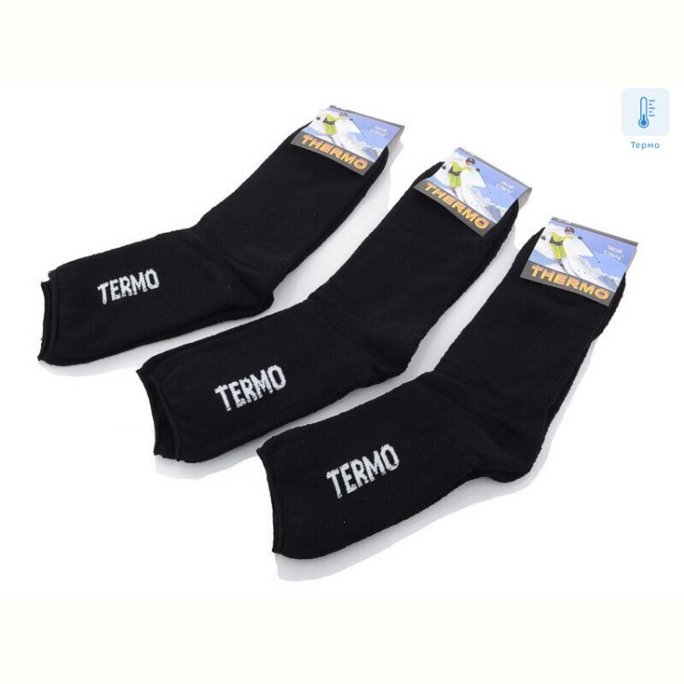 Купить Носки Textile 09  diabetic socks термо black  на obuv-plus.com.ua