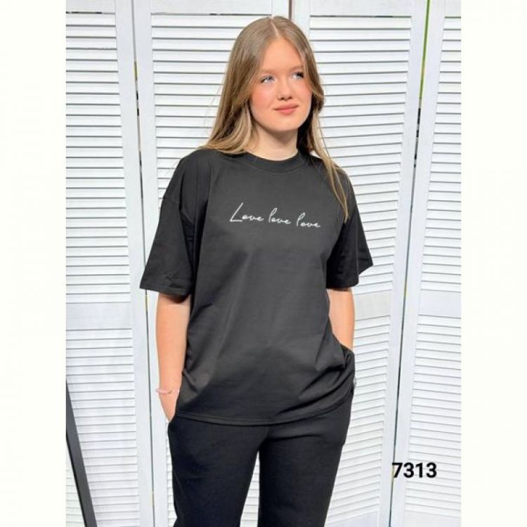 Купить Футболка MMC clothes 7313 black на obuv-plus.com.ua