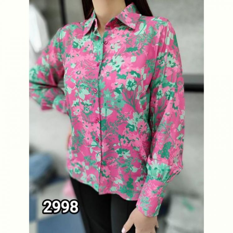 Купить Рубашка MMC clothes 2998 pink-green на obuv-plus.com.ua