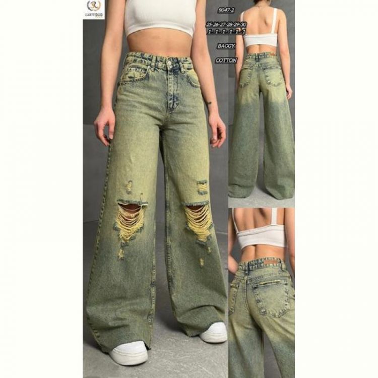 Купить Джинсы Maxim Jeans 8047-2 green на obuv-plus.com.ua