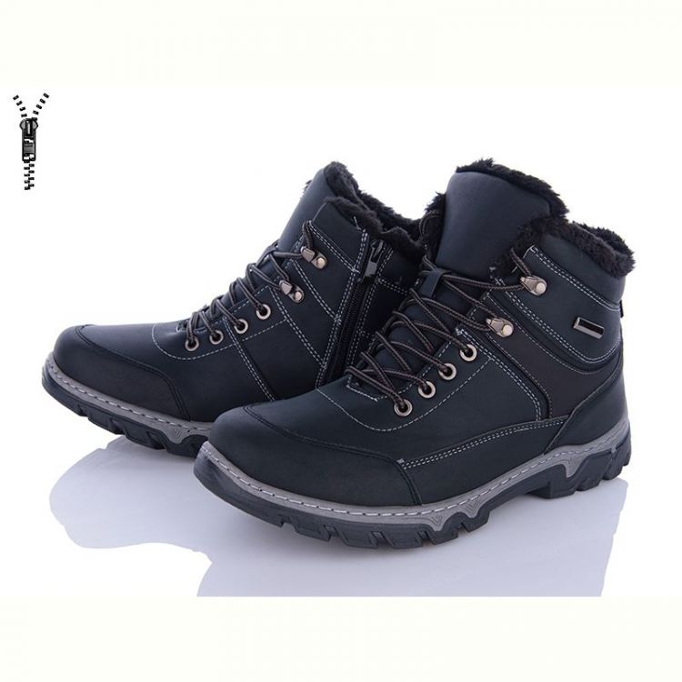 Купить Ботинки Baolikang MX2502 black на obuv-plus.com.ua