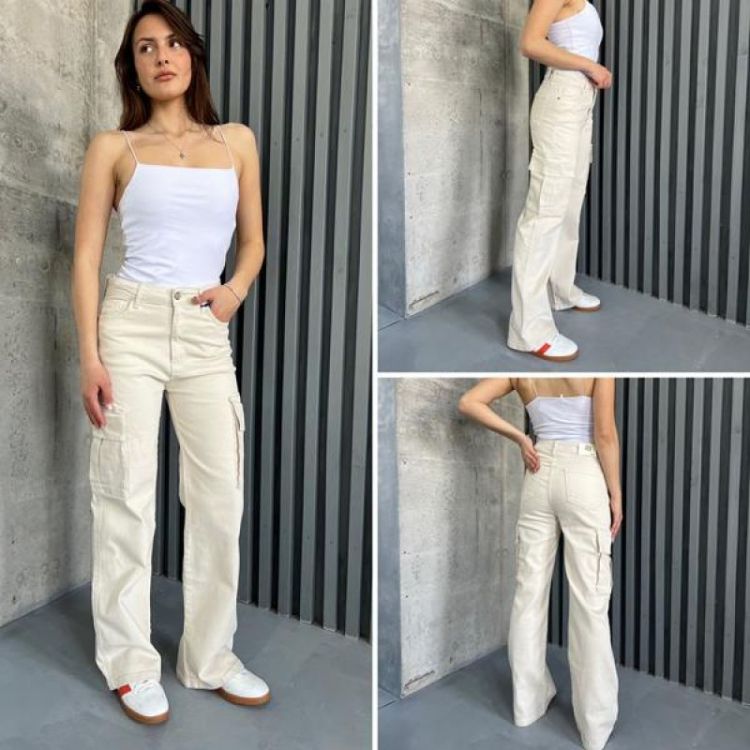 Купить Джинсы i8denim Women TB133 beige на obuv-plus.com.ua