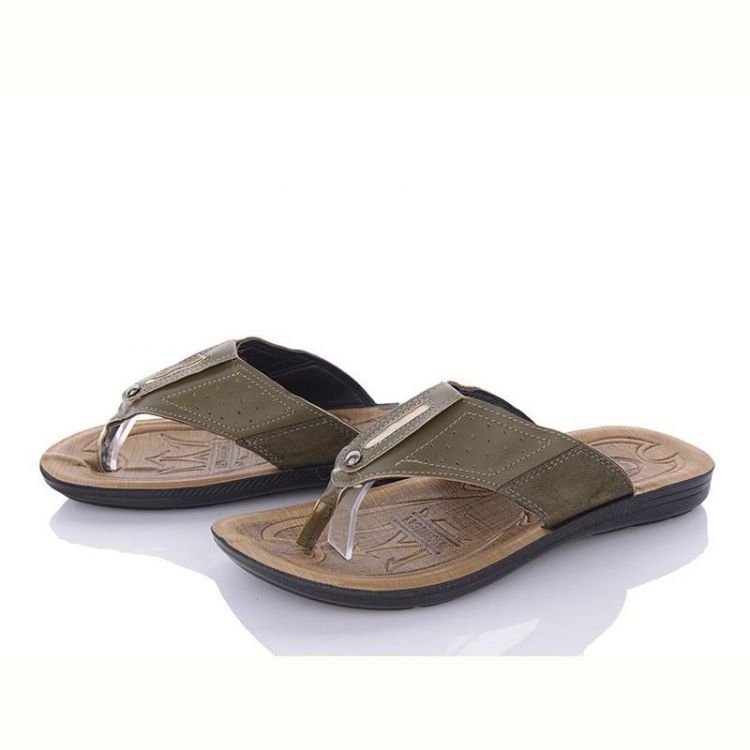 Купить Шлепанцы Oskar 24-B5013E khaki на obuv-plus.com.ua