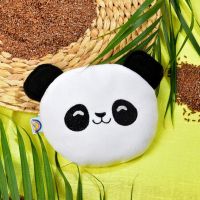 Купить Подушка грелка игрушка для детей PAPAELLA от коликов и газиков с семенами льна 18х18 см панда со льном лен на obuv-plus.com.ua