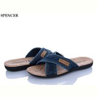 Купить Шлепанцы Spencer 0301 джинс синій на obuv-plus.com.ua
