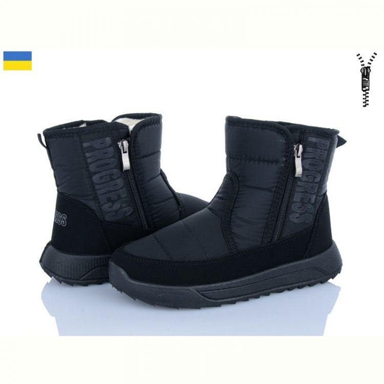 Купить Ботинки Progress 3715 чорний на obuv-plus.com.ua