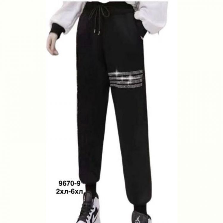 Купить Штаны спорт Minh 9670-9 black на obuv-plus.com.ua