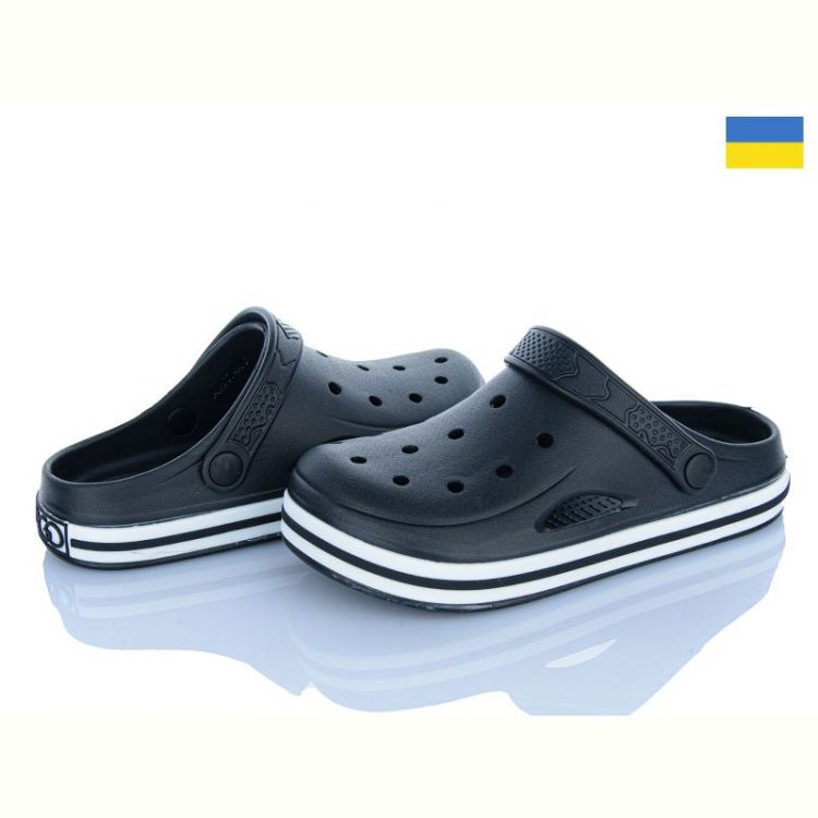 Купить Кроксы Golden Lion 416 чорний на obuv-plus.com.ua