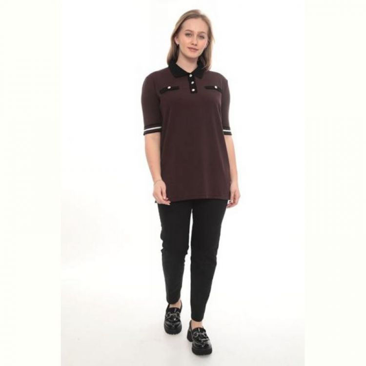 Купить Футболка Julia JL1141 brown на obuv-plus.com.ua