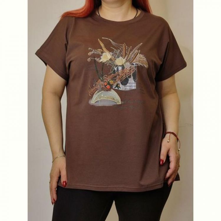 Купить Футболка Kosta KS76 brown на obuv-plus.com.ua