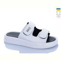 Купить Шлепанцы Garti 0115 білий шк. на obuv-plus.com.ua
