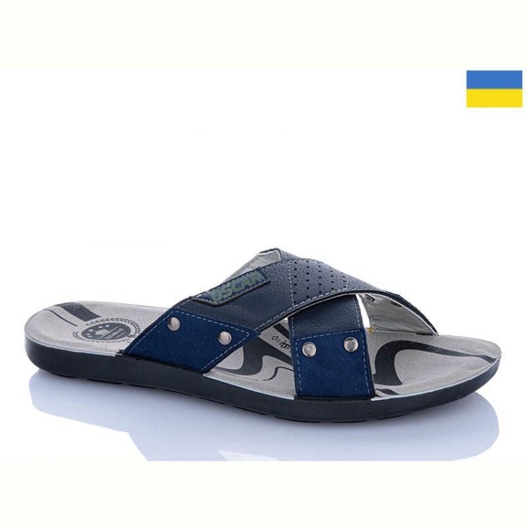 Купить Шлепанцы Oskar 2026 синій на obuv-plus.com.ua