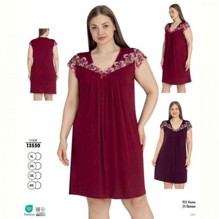 Купить Ночнушка Cotpark 13550 red на obuv-plus.com.ua