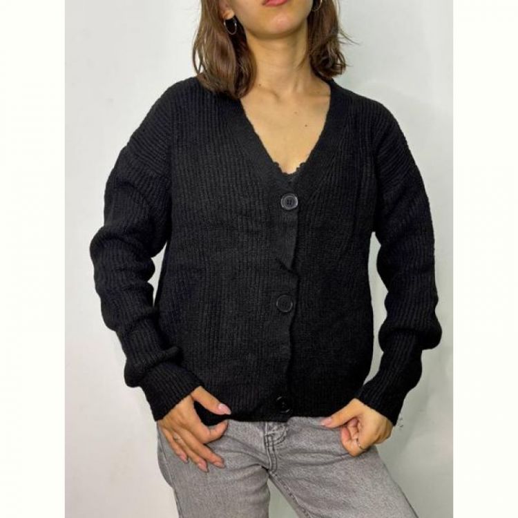 Купить Кардиган Kosta 568 black на obuv-plus.com.ua