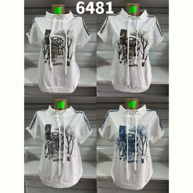 Купить Футболка Gertie 6481 white-brown на obuv-plus.com.ua