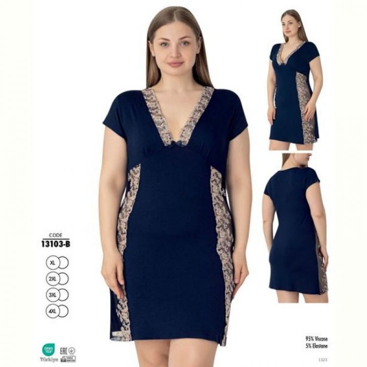 Купить Ночнушка Cotpark 13103B navy на obuv-plus.com.ua