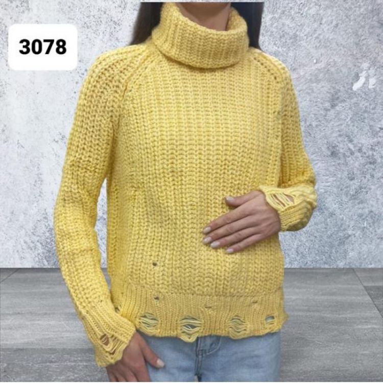 Купить Свитер Julia 3078 yellow на obuv-plus.com.ua