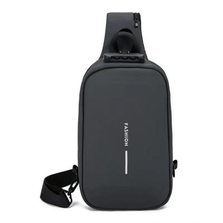 Купить Бананка Fashion Bag D03-1 d.grey на obuv-plus.com.ua