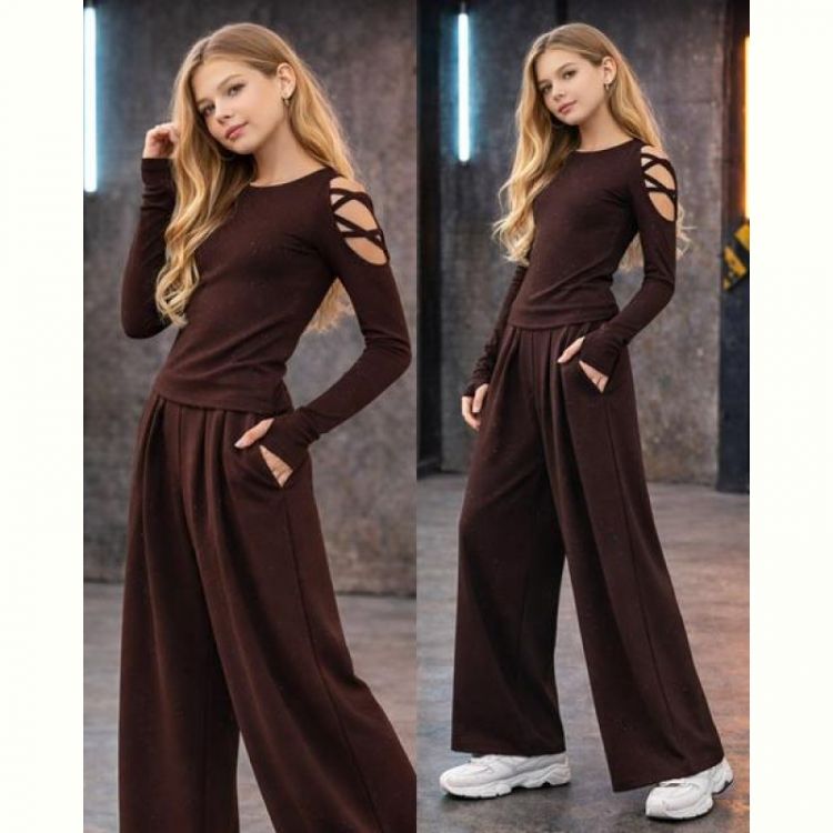 Купить Штаны Karolina KR433 brown на obuv-plus.com.ua