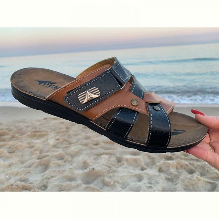 Купить Шлепанцы Malibu MKN6844TS black-camel на obuv-plus.com.ua