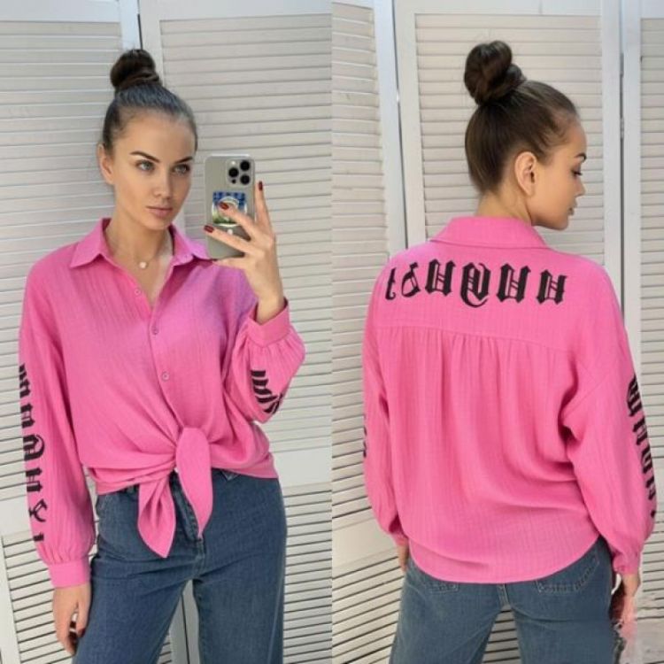 Купить Рубашка Lora LR1008 pink на obuv-plus.com.ua