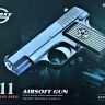 Купить G11 Страйкбольний пістолет пружинний міні ТТ Galaxy метал чорний на obuv-plus.com.ua