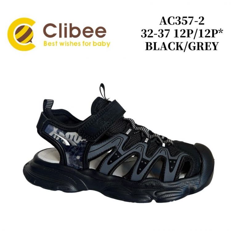 Купить Босоножки Clibee Ap-AC357-2 black-grey на obuv-plus.com.ua