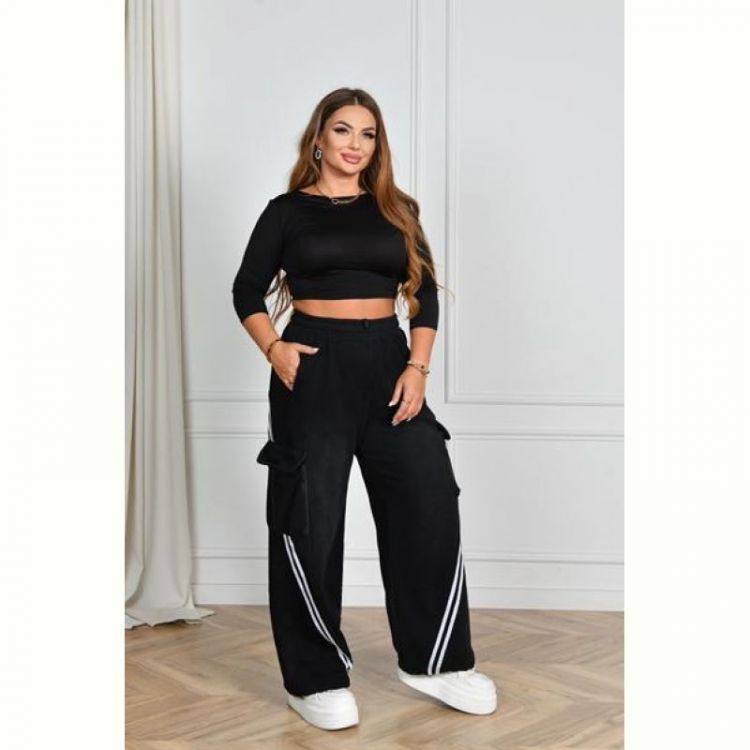 Купить Штаны спорт Saint Wish 6087 black на obuv-plus.com.ua