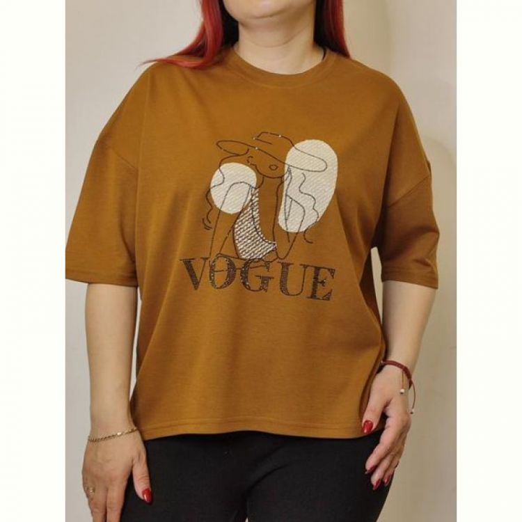 Купить Футболка Kosta A101 camel на obuv-plus.com.ua
