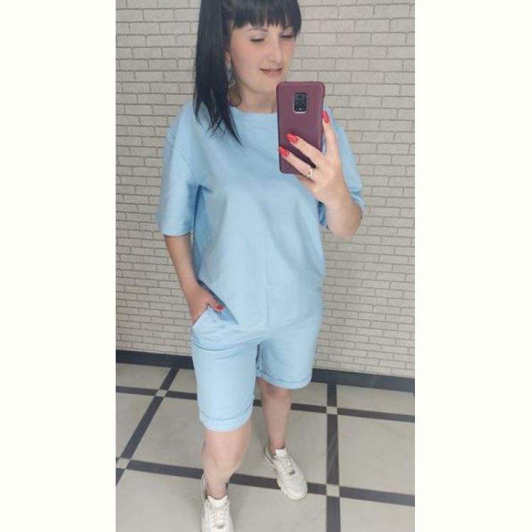 Купить Костюм Valentina 043-1 l.blue на obuv-plus.com.ua