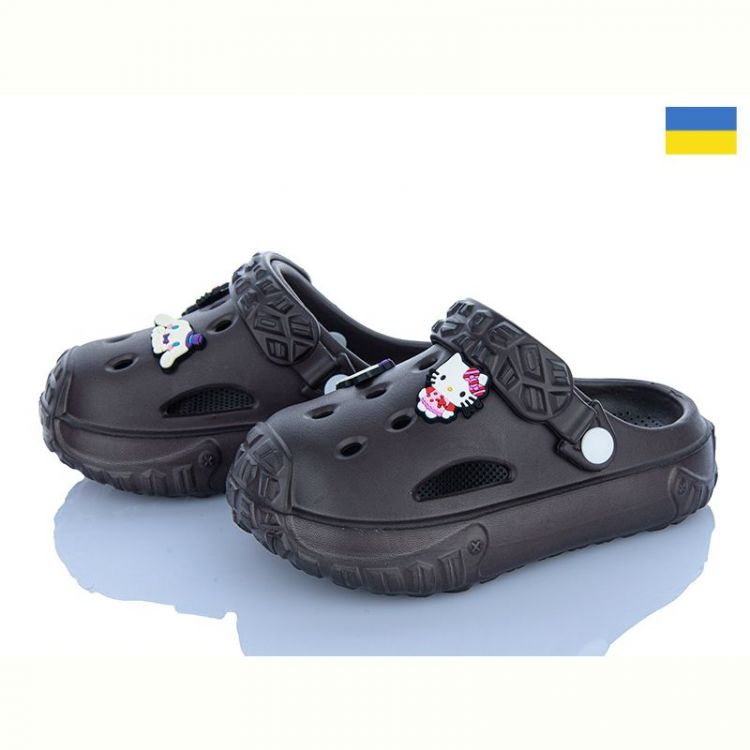 Купить Кроксы Golden Lion 1300-1 коричневий на obuv-plus.com.ua
