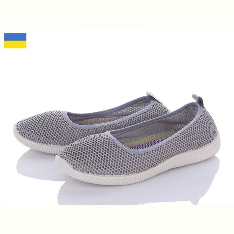 Купить Балетки Kredo Кредо Сітка 23-40 сірий на obuv-plus.com.ua