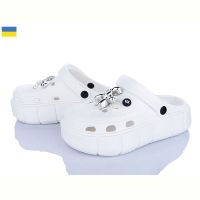 Купить Кроксы Golden Lion 152-2-6 песик білий на obuv-plus.com.ua