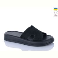 Купить Шлепанцы Sali 505-25 чорний з чор-п. на obuv-plus.com.ua
