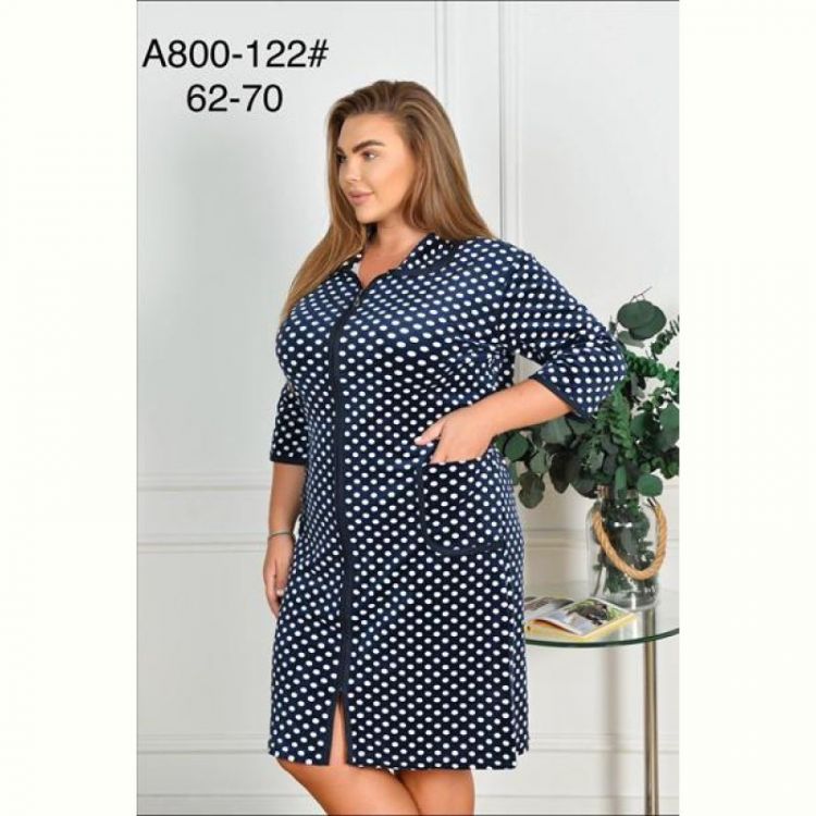 Купить Халат Anion A800-122 navy на obuv-plus.com.ua
