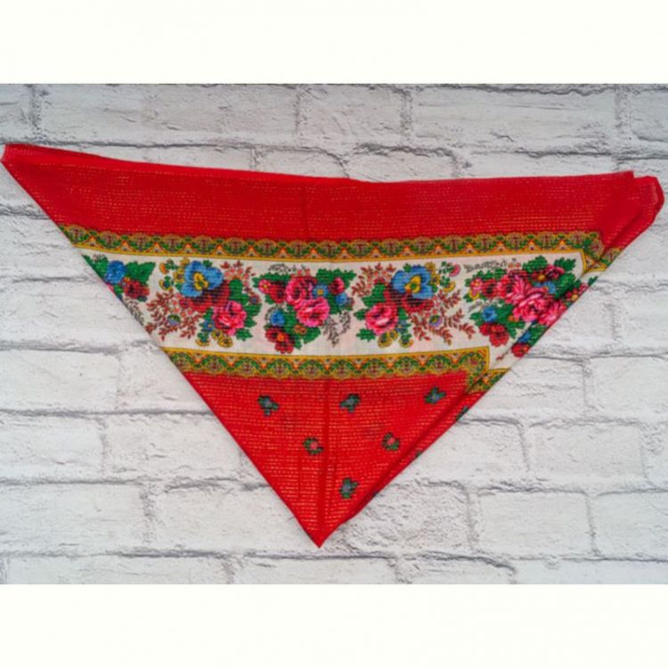Купить Платок Shawls P167 red люрикс на obuv-plus.com.ua