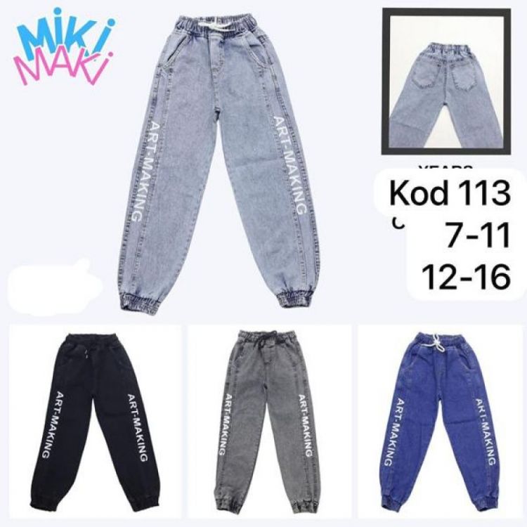 Купить Джинсы Miki Maki 113-1 black на obuv-plus.com.ua