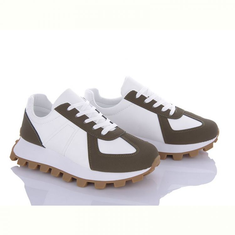 Купить Кроссовки Violeta 149-9-7 white-olive на obuv-plus.com.ua