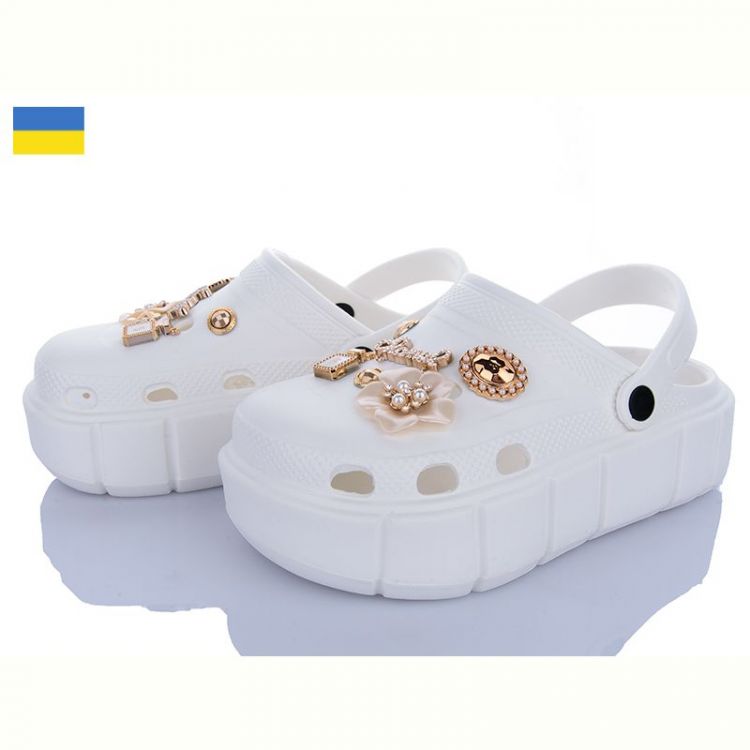 Купить Кроксы Golden Lion 152-2-8 білий на obuv-plus.com.ua