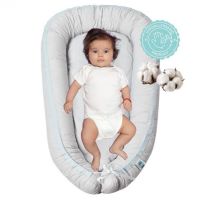 Купить Кокон позиционер для сна младенцев SEI DESIGN хлопок 88х60х12 см гнездышко натуральная ткань антиаллергенный на obuv-plus.com.ua