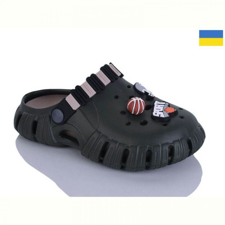 Купить Кроксы Demur 6012 хакі-беж на obuv-plus.com.ua