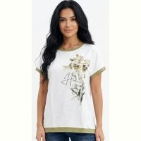 Купить Футболка LeVisha 25021 white-green на obuv-plus.com.ua