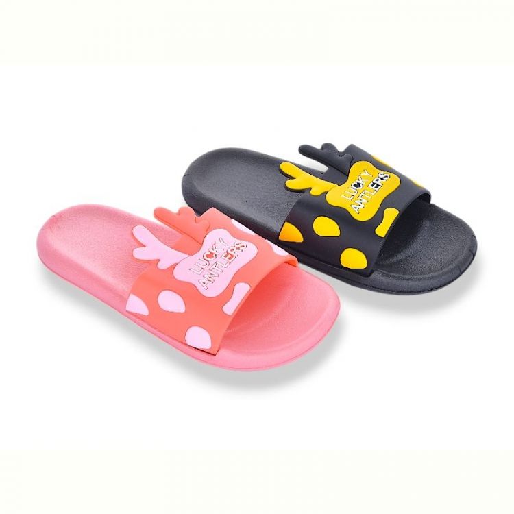 Купить Шлепанцы JIBUKANG 02-759 black-pink mix на obuv-plus.com.ua