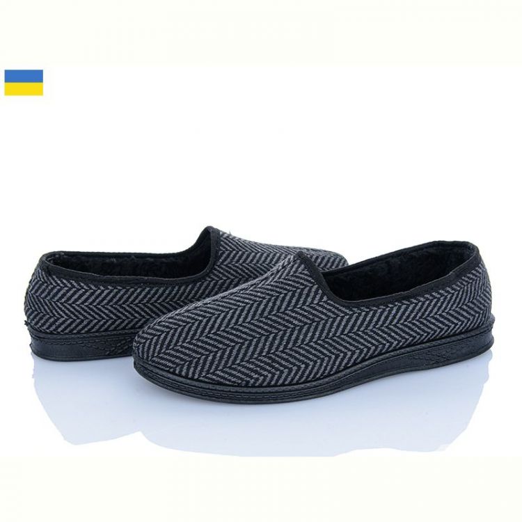 Купить Тапочки Step Луцьк N34 задник хутро сірий на obuv-plus.com.ua